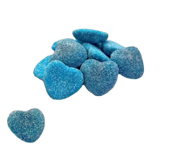 Dulce Plus Sour Filled Blue Hearts 250 gram